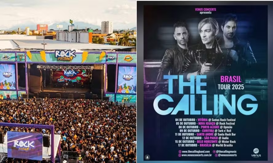 Nova Iguaçu vai tremer: banda norte-americana The Calling chega à Baixada Fluminense pela primeira vez e marca história no rock